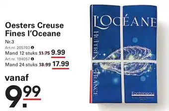 Sligro Oesters Creuse Fines l'Oceane aanbieding
