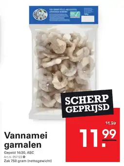 Sligro Vannamei garnalen aanbieding