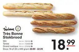Sligro Très Bonne Stokbrood aanbieding