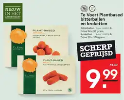 Sligro Te Voert Plantbased bitterballen en kroketten aanbieding