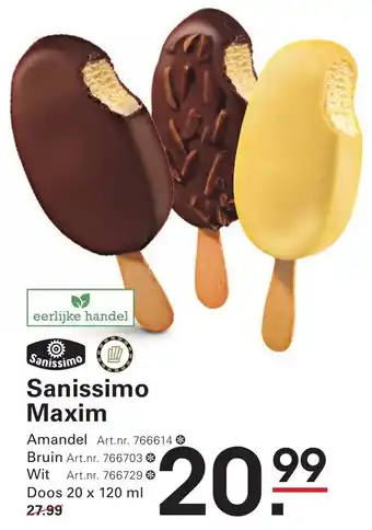 Sligro Sanissimo Maxim aanbieding