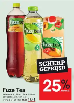 Sligro Fuze Tea aanbieding
