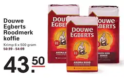 Sligro Douwe Egberts Roodmerk koffie aanbieding