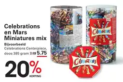 Sligro Celebrations en Mars Miniatures mix aanbieding