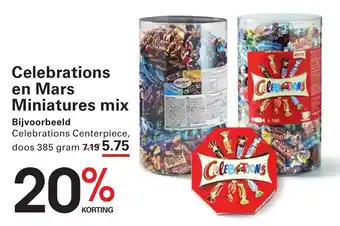Sligro Celebrations en Mars Miniatures mix aanbieding