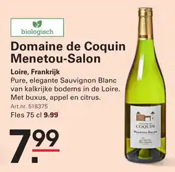 Sligro Domaine de Coquin Menetou-Salon aanbieding