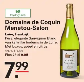 Sligro Domaine de Coquin Menetou-Salon aanbieding