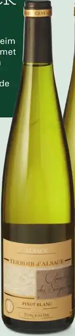 Sligro Cave de Turckheim Collection Terroirs Pinot Blanc aanbieding