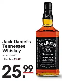 Sligro Jack Daniel's Tennessee Whiskey aanbieding