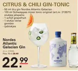 Sligro Nordes Atlantic Galacian Gin aanbieding