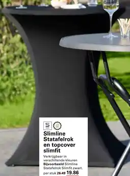 Sligro Slimline Statafelrok en topcover slimfit aanbieding