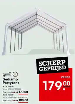 Sligro Sediamo horecameubilair aanbieding