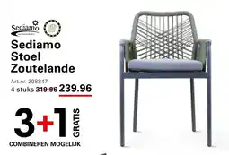 Sligro Sediamo Stoel Zoutelande aanbieding