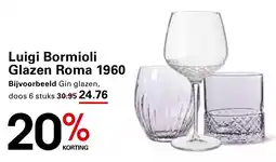 Sligro Luigi Bormioli Glazen Roma 1960 aanbieding