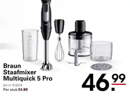 Sligro Braun Staafmixer Multiquick 5 Pro aanbieding