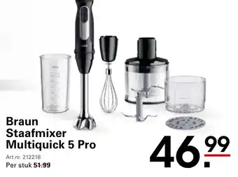 Sligro Braun Staafmixer Multiquick 5 Pro aanbieding