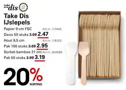 Sligro Take Dis IJslepels aanbieding