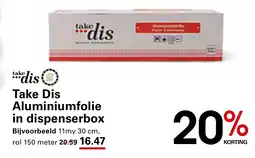 Sligro Take Dis Aluminiumfolie in dispenserbox aanbieding