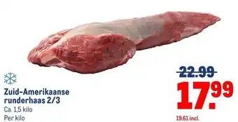 Makro Zuid-Amerikaanse runderhaas 2/3 aanbieding