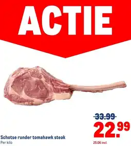 Makro Schotse runder tomahawk steak aanbieding