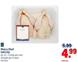 Makro Metro Chef hele kip aanbieding