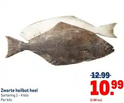 Makro Zwarte heilbot heel aanbieding