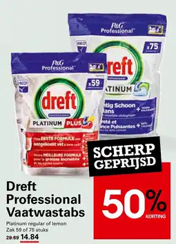 Sligro Dreft Professional Vaatwastabs aanbieding