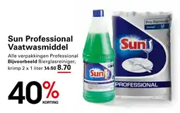 Sligro Sun Professional Vaatwasmiddel aanbieding