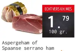 Naanhof Aspergeham of Spaanse serrano ham aanbieding
