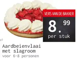 Naanhof Aardbeienvlaai met slagroom aanbieding