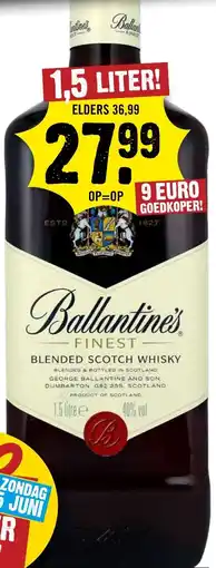 Dirck 3 Ballantine's finest blended scotch whisky aanbieding
