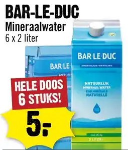 Dirck 3 Bar le duc mineraalwater aanbieding