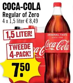 Dirck 3 Coca Cola Regular of Zero aanbieding