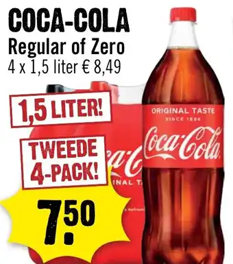 Dirck 3 Coca Cola Regular of Zero aanbieding