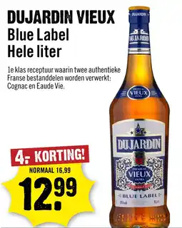 Dirck 3 Dujardin vieux blue label aanbieding
