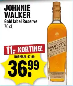 Dirck 3 Johnnie walker gold label reserve aanbieding