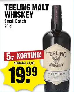 Dirck 3 Teeling malt whiskey small batch aanbieding