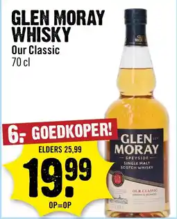 Dirck 3 Glen moray whisky our classic aanbieding