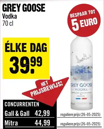 Dirck 3 Grey goose vodka aanbieding