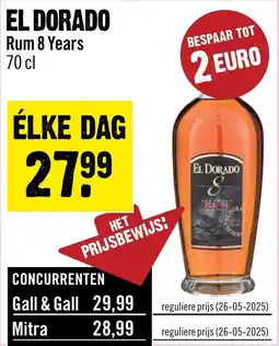 Dirck 3 El dorado rum 8 years aanbieding