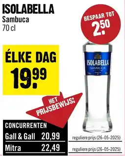 Dirck 3 Isolabella sambuca aanbieding