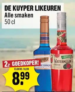 Dirck 3 De kuyper likeuren aanbieding