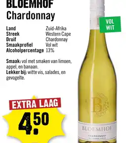 Dirck 3 Bloemhof Chardonnay aanbieding