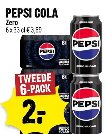 Dirck 3 Pepsi cola Zero aanbieding