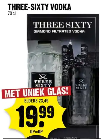 Dirck 3 Three sixty vodka aanbieding
