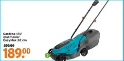 GAMMA Gardena 18V grasmaaier EasyMax 32 cm aanbieding