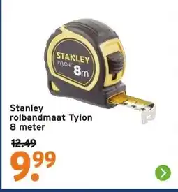GAMMA Stanley rolbandmaat Tylon 8 meter aanbieding