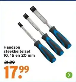 GAMMA Handson steekbeitelset 10, 16 en 20 mm aanbieding
