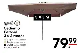 Sligro Sediamo Parasol aanbieding