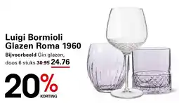 Sligro Luigi Bormioli Glazen Roma 1960 aanbieding